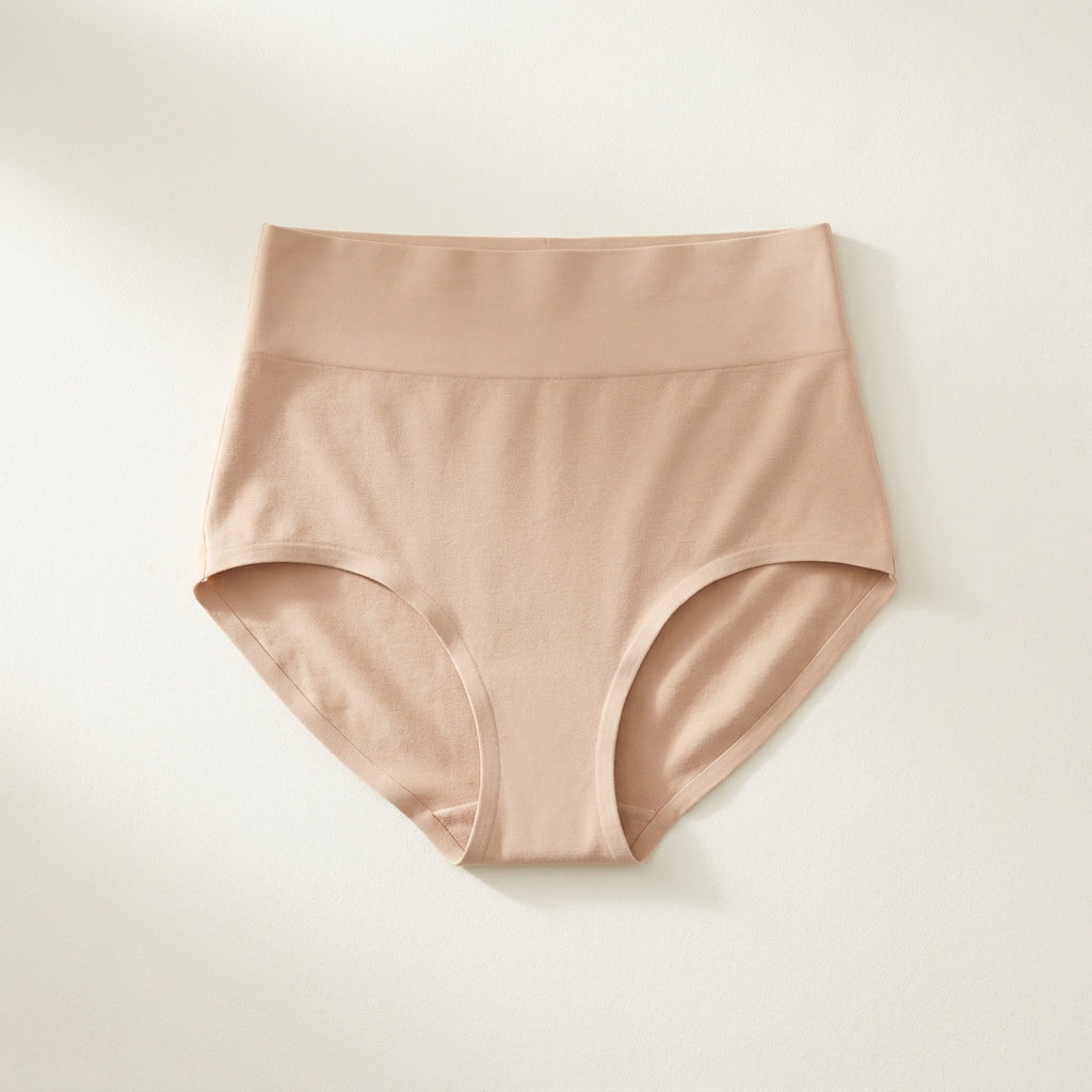 Maggie's high-waisted smoothing brief in nude
